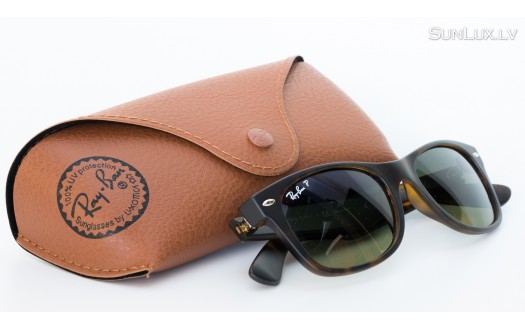 Ray-Ban New Wayfarer Matte Polarised (RB2132 894/76 52mm) saules brilles